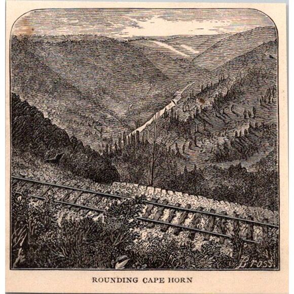 None and/or Unknown Other - Rounding Cape Horn 1879 Engraving SAI1-H6
